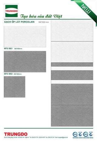 Gạch 30x60 Trung Đô MF84861 MF84862