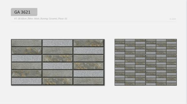 Gạch 30x60 Viglacera GA3621 trang trí mờ