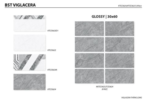 Gạch 30x60 Viglacera KTCE3623 KTCE3623D1 KTCE3624 KTCE3624A