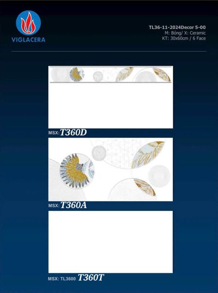 Gạch 30x60 Viglacera T360T T360A T360D