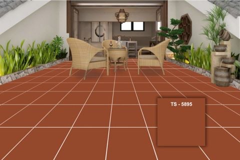 Gạch 50x50 DIC 5895 cotto đỏ trơn