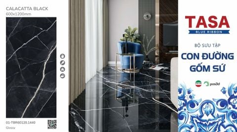 Gạch 60x120 Tasa 01-TBR60120. 1440 BST Con đường gốm sứ