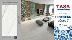 Gạch 60x120 Tasa 01-TBR60120. 1443 BST Con đường gốm sứ