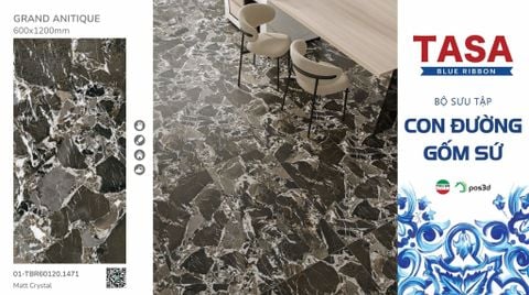 Gạch 60x120 Tasa 01-TBR60120. 1471 BST Con đường gốm sứ