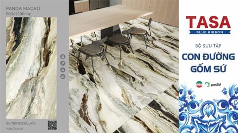 Gạch 60x120 Tasa 01-TBR60120. 1472 BST Con đường gốm sứ