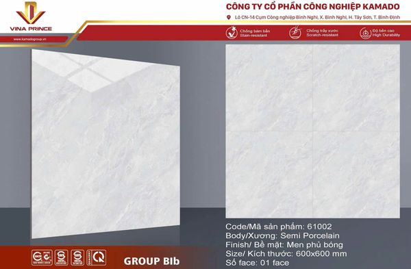Gạch 60x60 KAMADO 61002