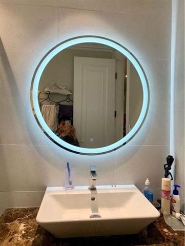 Gương điện hình tròn D80