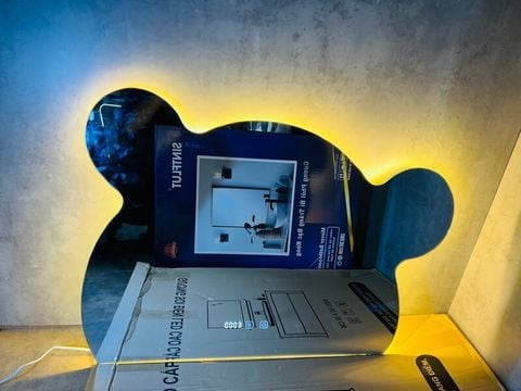 Gương điện gấu led sấy
