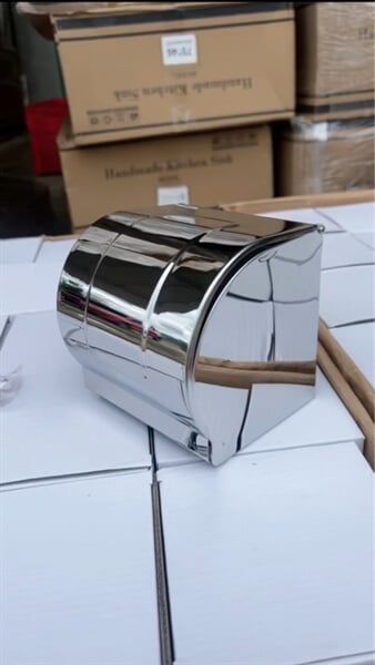 Hộp giấy vệ sinh 3 ray dày 304 - Inox304