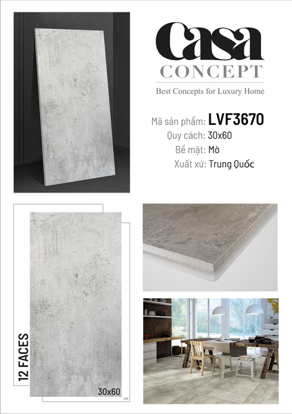 Gạch 30x60 Nhập Khẩu Trung Quốc LVF3670