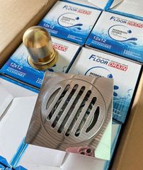 Phễu thoát sàn KENDURA 12X12 đuôi đồng lớn bóng