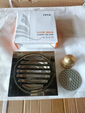 Phễu thoát sàn KENDURA 15x15 D60 đuôi đồng lớn