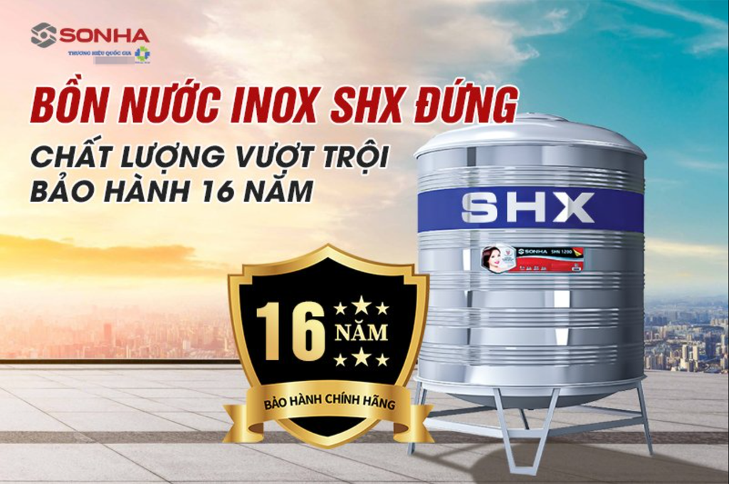Bồn inox Sơn Hà-SHX