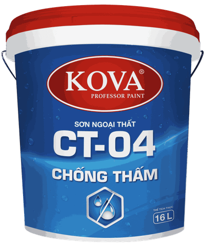 Sơn ngoại thất cao cấp KOVA CT-04 Chống Thấm