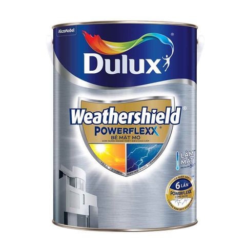 Sơn ngoại thất Dulux Weathershield Powerflexx mờ GJ8
