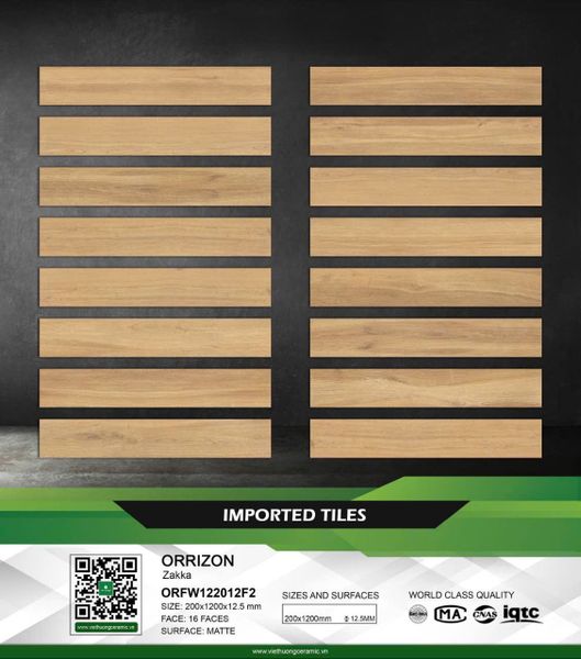 Gạch 20x120 Nhập khẩu Trung Quốc ORFW122012F2