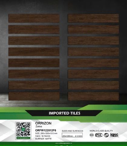 Gạch 20x120 Nhập khẩu Trung Quốc ORFW122012F6