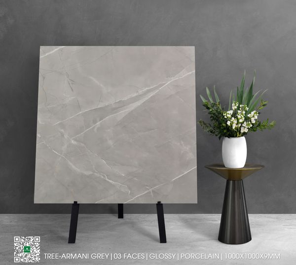 Gạch 100x100 Nhập khẩu Ấn Độ ARMANI_GREY