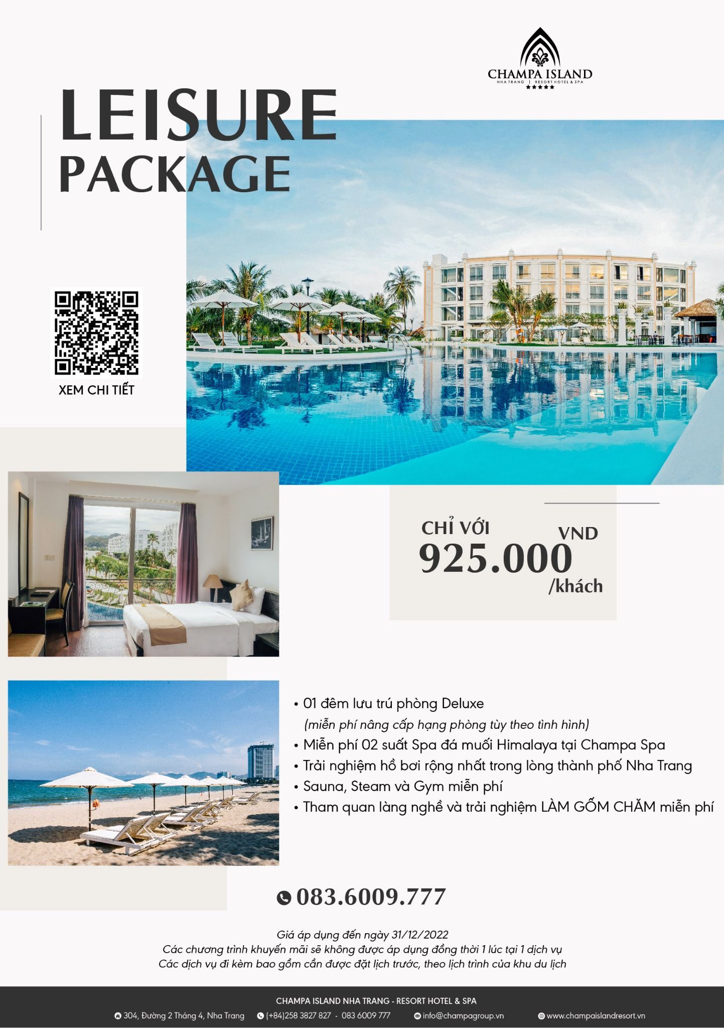 LEISURE PACKAGE - 925.000 VND/KHÁCH