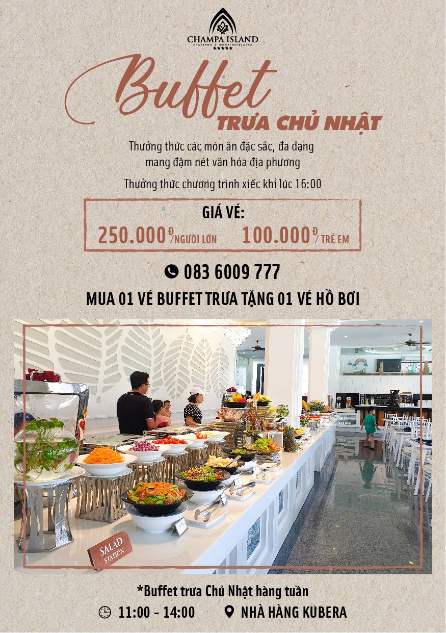 BUFFET TRƯA CHỦ NHẬT HÀNG TUẦN