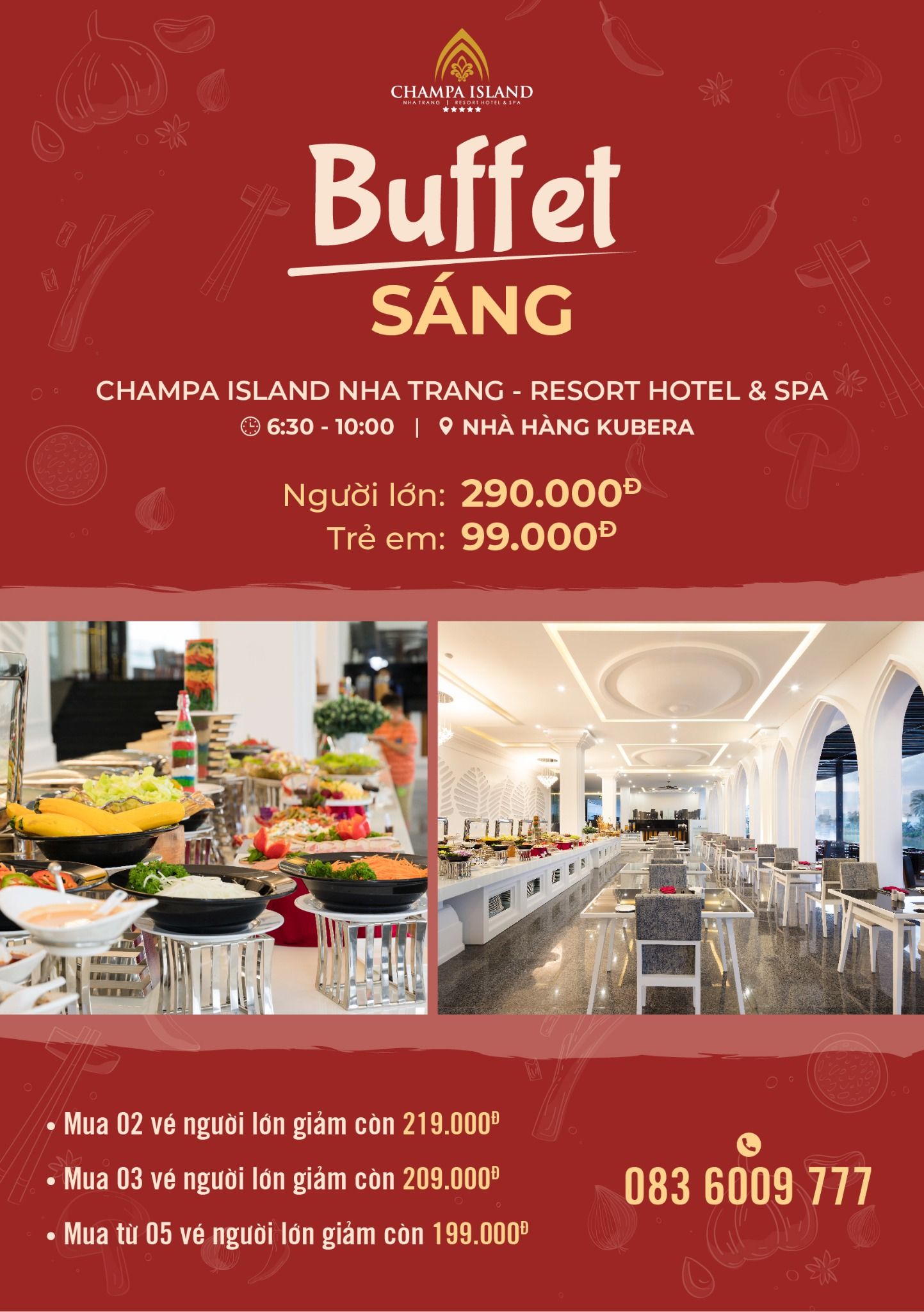 ƯU ĐÃI BUFFET SÁNG - 290K