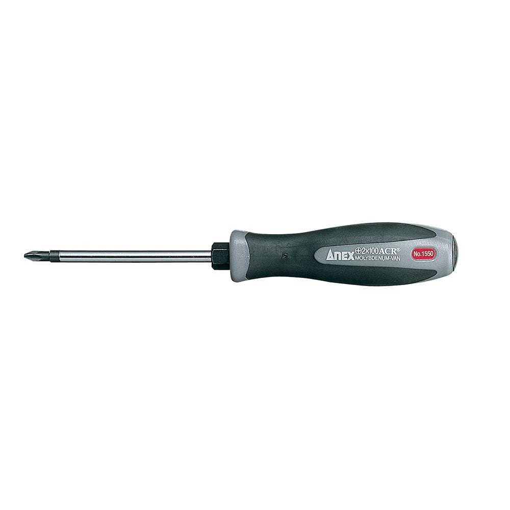 Tua vít bake 1 đầu ANEX SCREWDRIVER#1x100mm NO.1550  +2x100