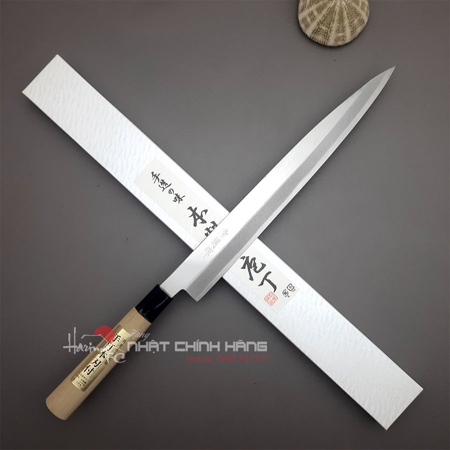 Dao Sashimi Hayashi Yanagiba 300mm thép ghép 2 lớp - Nhập khẩu Nhật Bản