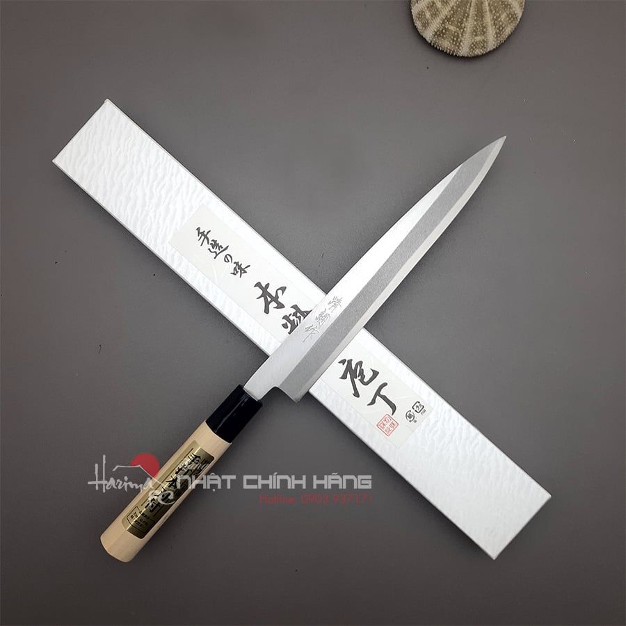 Dao Sashimi Hayashi Yanagiba 210mm thép ghép 2 lớp - Nhập khẩu Nhật Bản