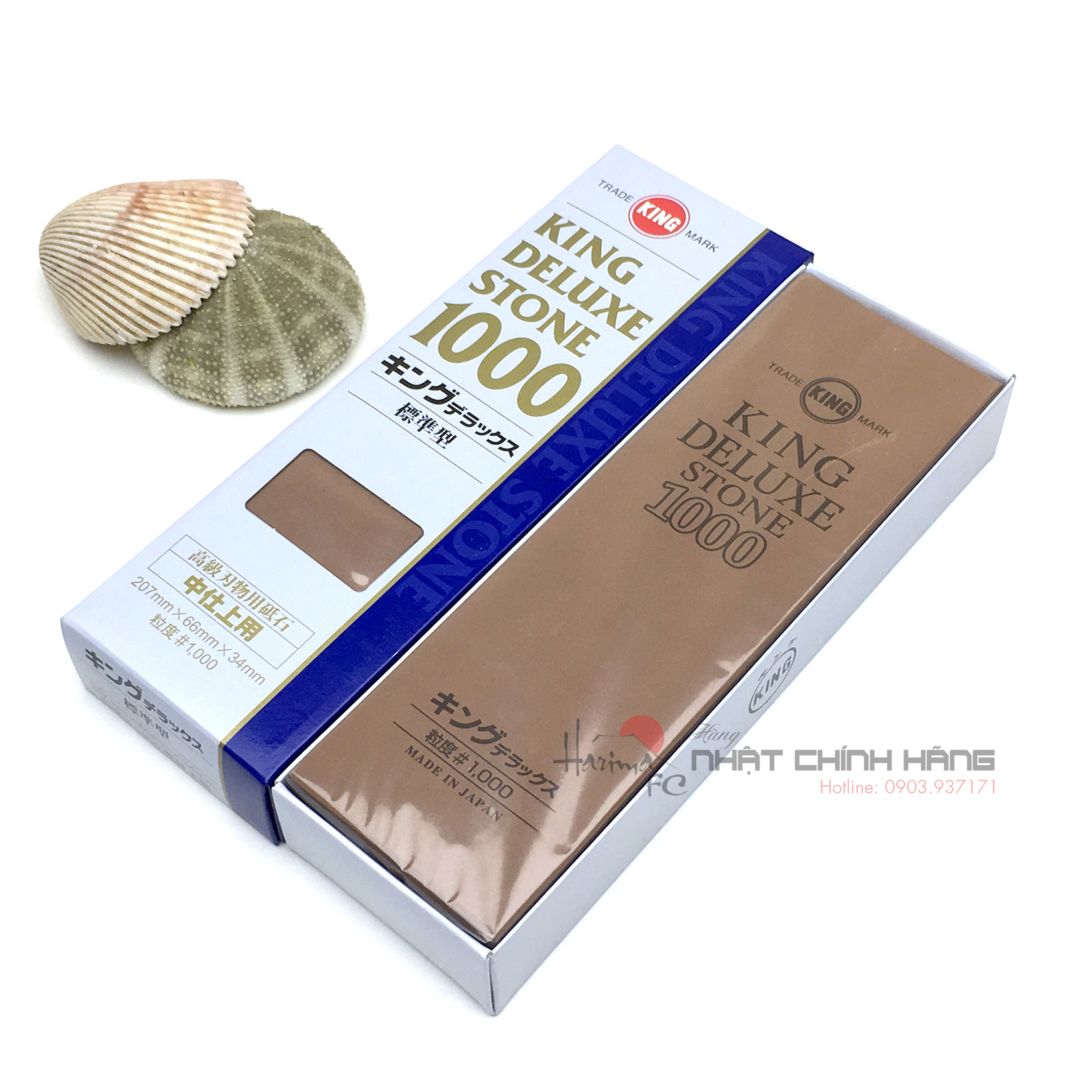 Đá mài trung KING DELUXE - độ nhám 1000 - Nhập khẩu Nhật Bản