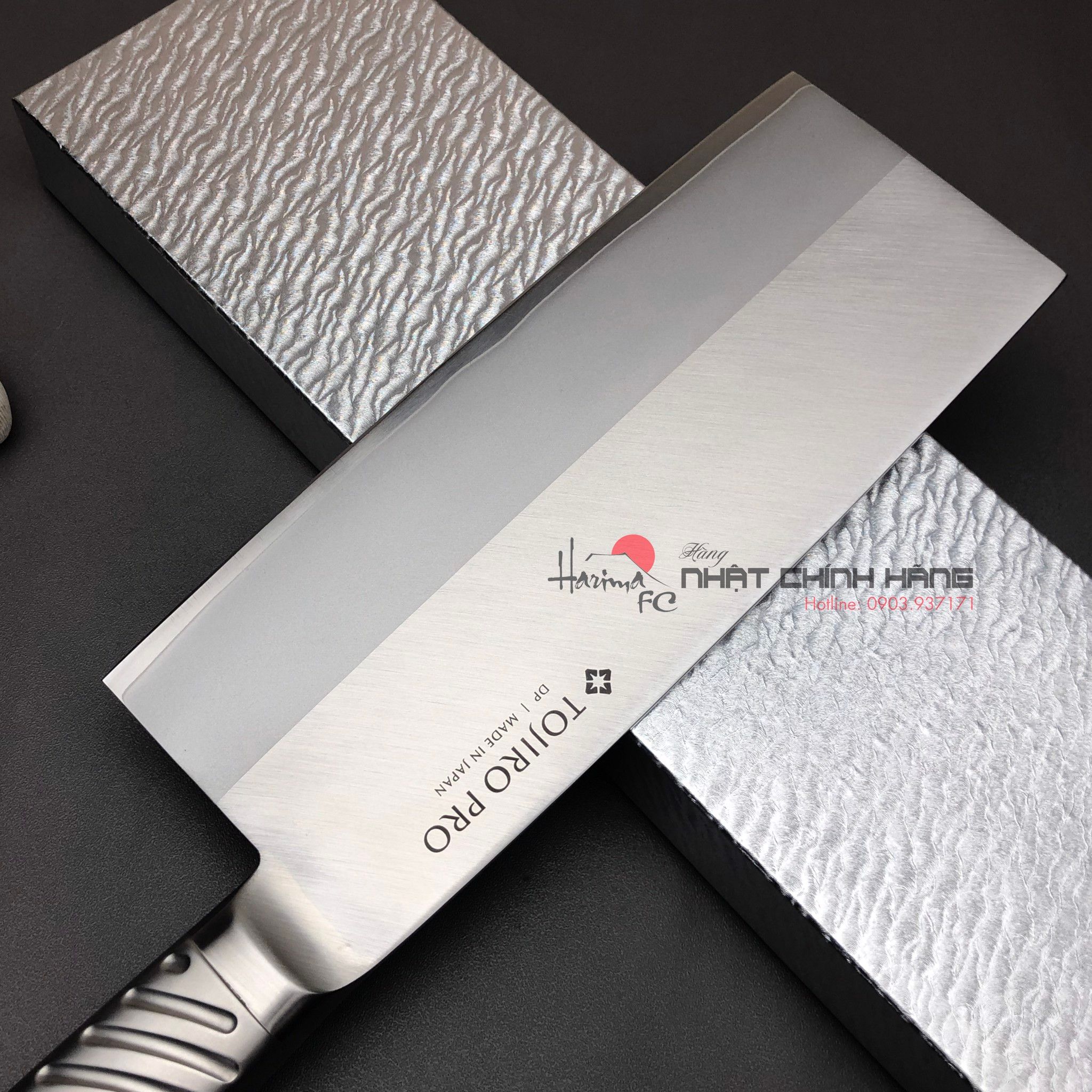 Dao chặt inox TOJIRO PROF630 - cán inox - ghép 3 lớp hợp kim DP Cobalt ...