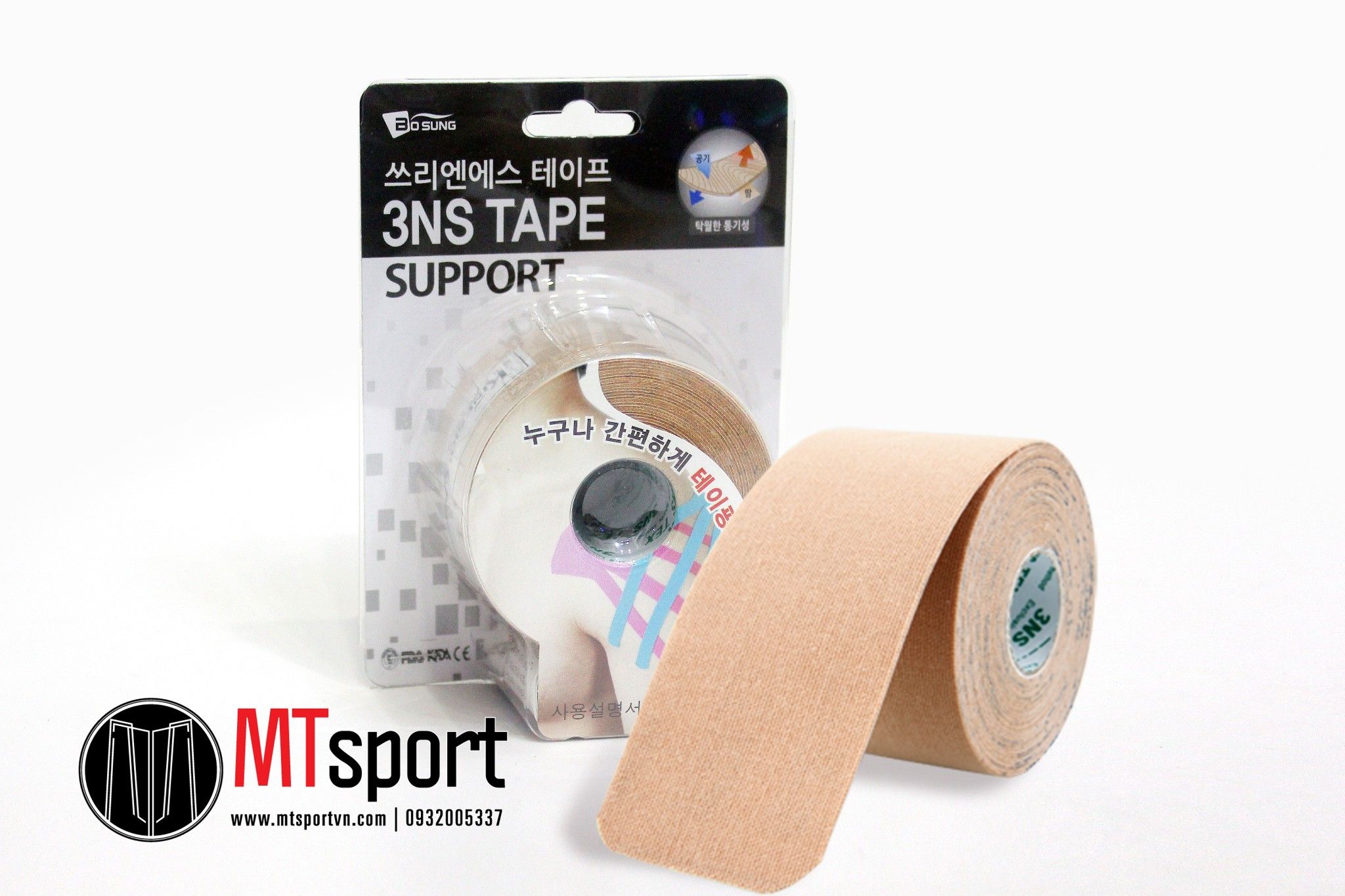 Băng Dán Cơ 3NS Kinesiolgy Tape - Màu Da