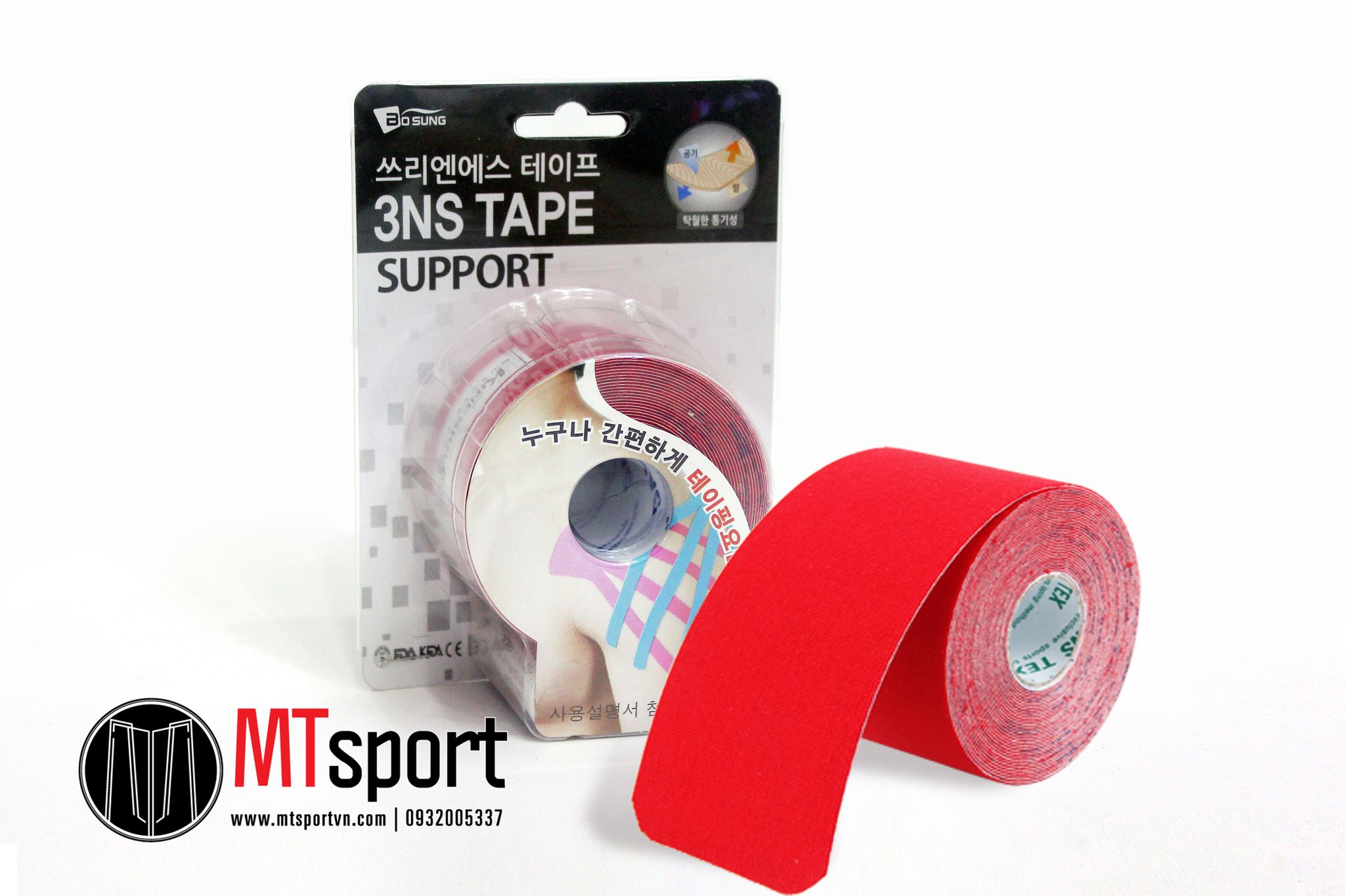 Băng Dán Cơ 3NS Kinesiolgy Tape - Đỏ