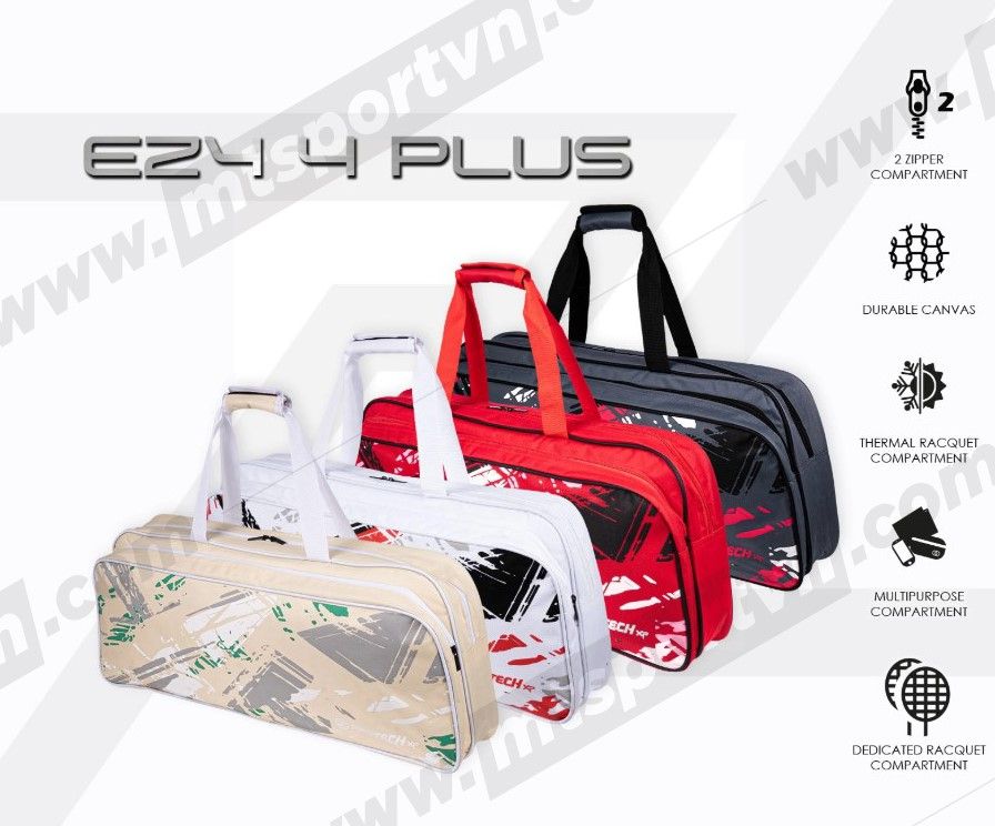 TÚI CẦU LÔNG PROTECH  BAG EZY4 PLUS ( 2 ZIP )