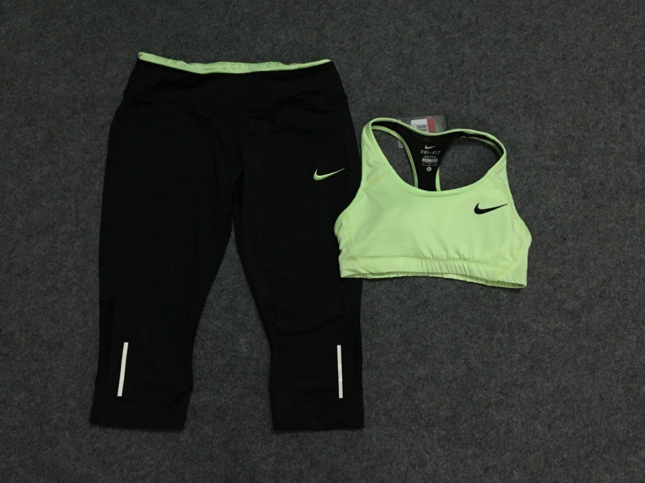 Đồ Gym Set Nike Xanh Lá Nhạt