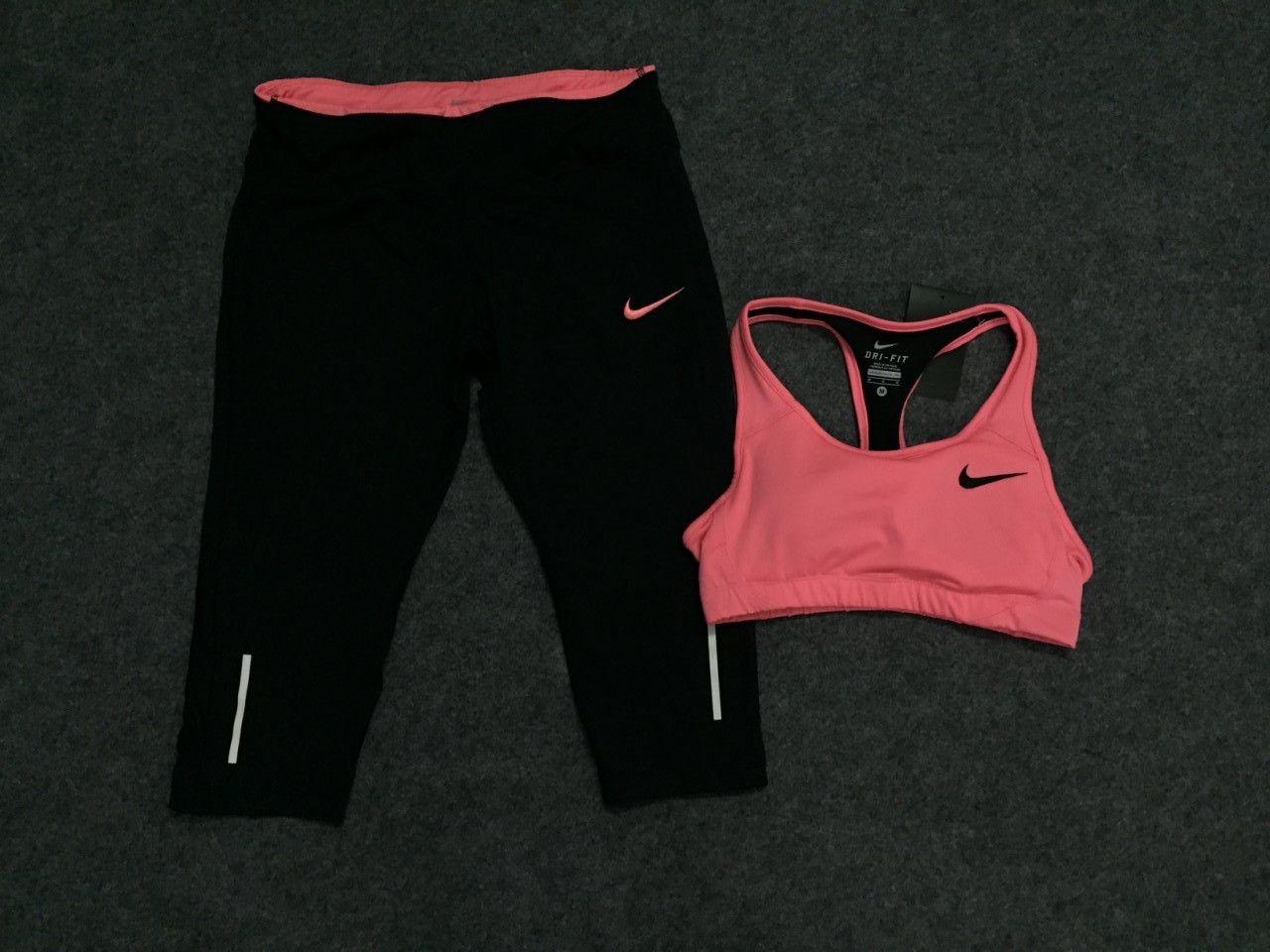 Đồ Gym Set Nike Hồng Đậm