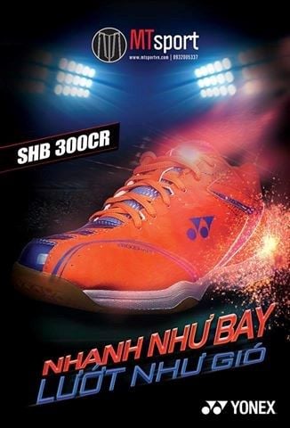 Giày Yonex SHB300CR (Cam Xanh)