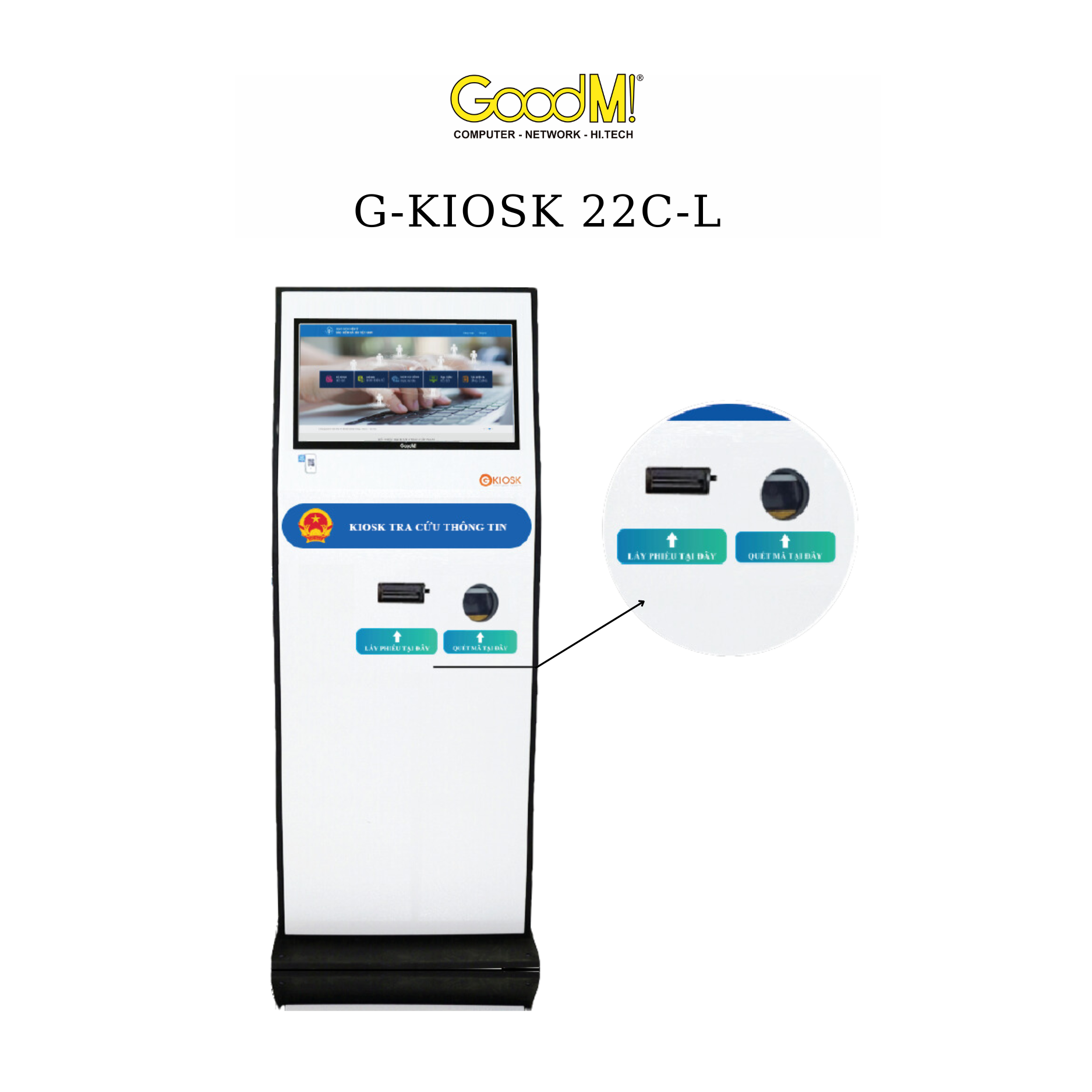  Kiosk Tra Cứu Thông Tin GoodM GKiosk 22C-L (Series) 