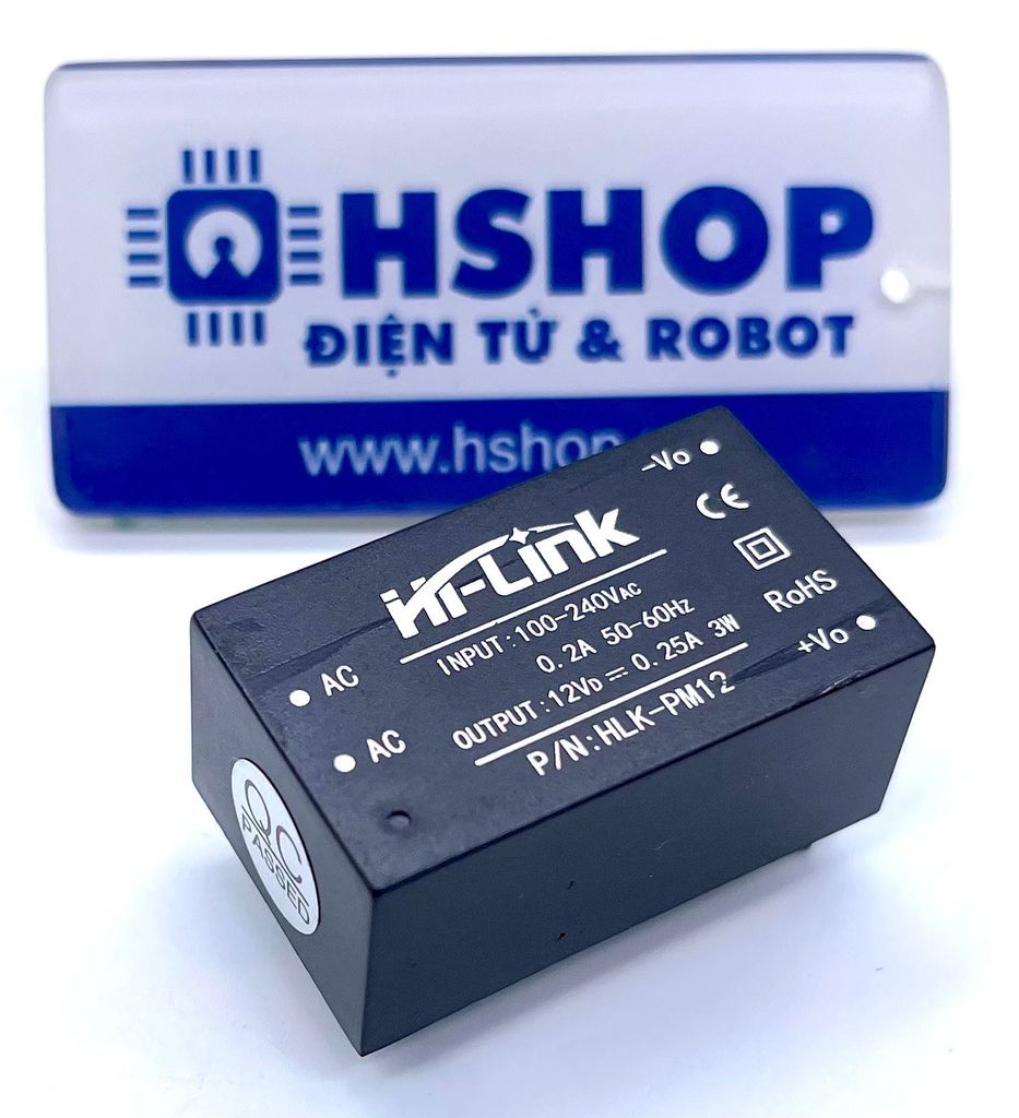 Nguồn cách ly AC-DC Isolated Power Module Hi-Link HLK-PM12 12VDC 3W