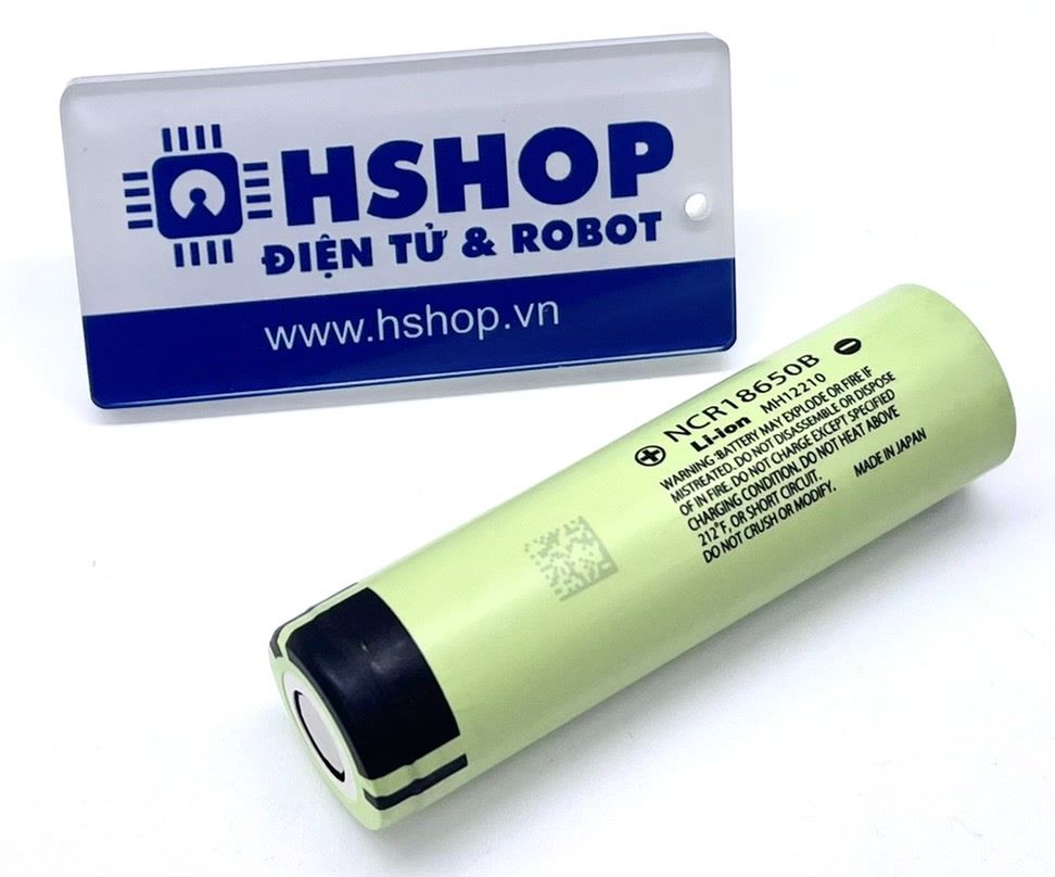 Pin sạc 18650 Li-ion rechargeable battery chính hãng Panasonic NCR18650B 3.7V 3250mAh 2C