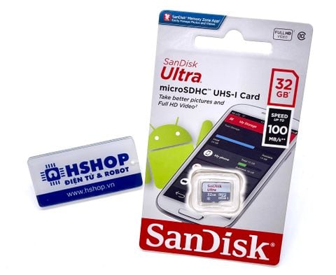 Thẻ nhớ SanDisk MicroSDHC Class 10 UHS-I 100MB/s 32GB