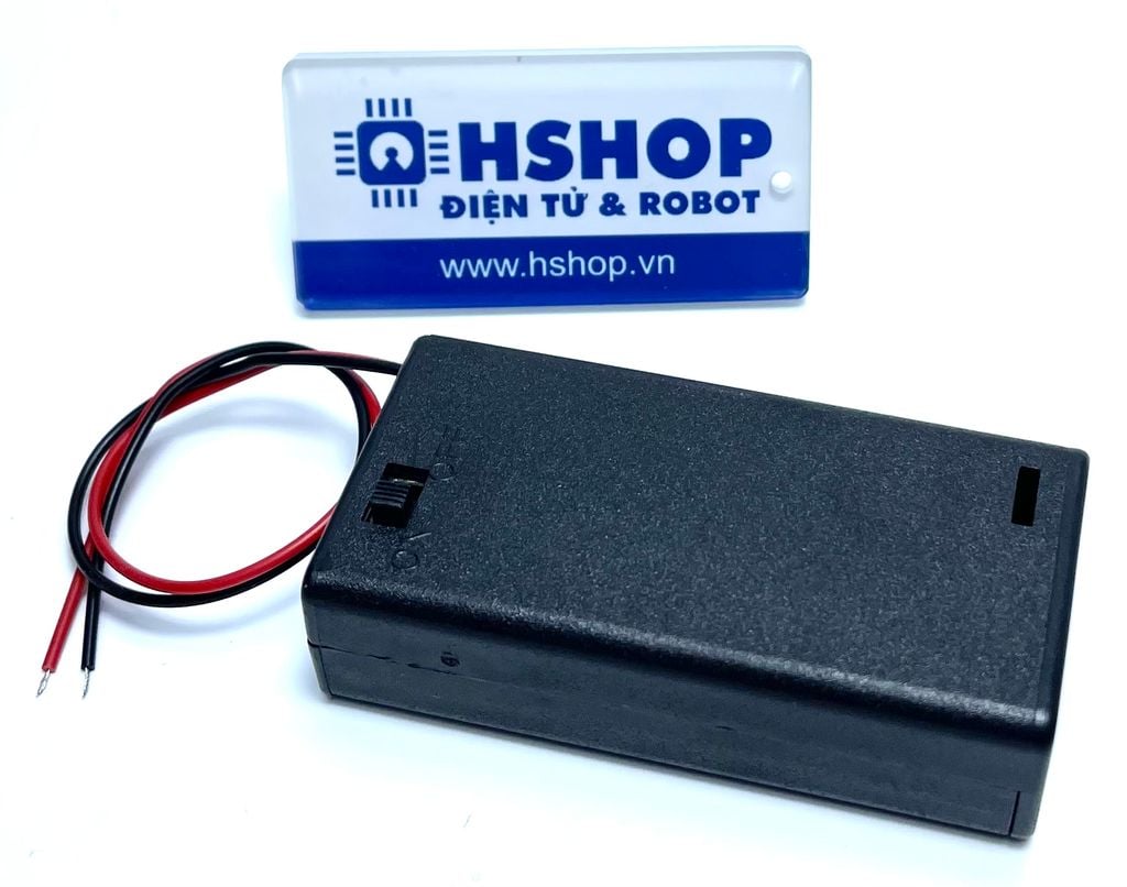 Hộp pin 2 x AA battery holder có công tắc nguồn