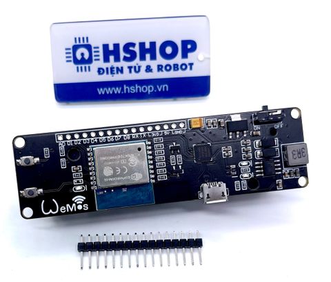 Kit RF thu phát Wifi ESP8266 ESP-WROOM-02 with 18650 Battery Holder