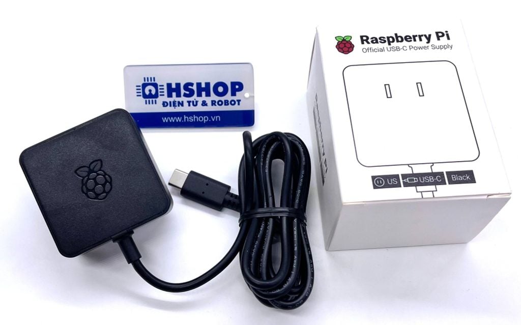 Nguồn chính hãng Official Raspberry Pi 4 Power Supply 5.1VDC 3A 15W USB-C