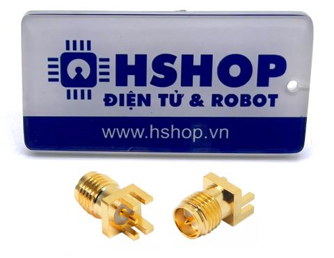 Đầu nối RF SMA đực thẳng Male SMA-KE PCB Edge Mount 13.5mm