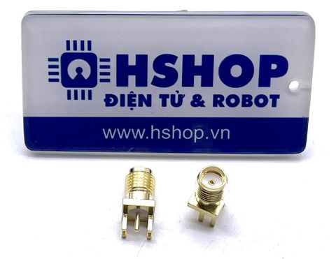 Đầu nối RF SMA cái thẳng Female SMA-KE PCB Edge Mount 13.5mm