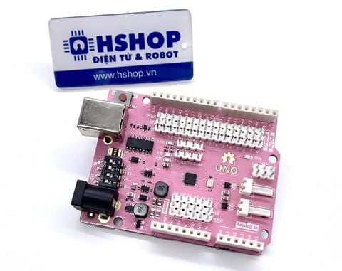 Mạch Uno Pro2M Pink with 2 x DC Motor Driver (Arduino Uno Compatible)