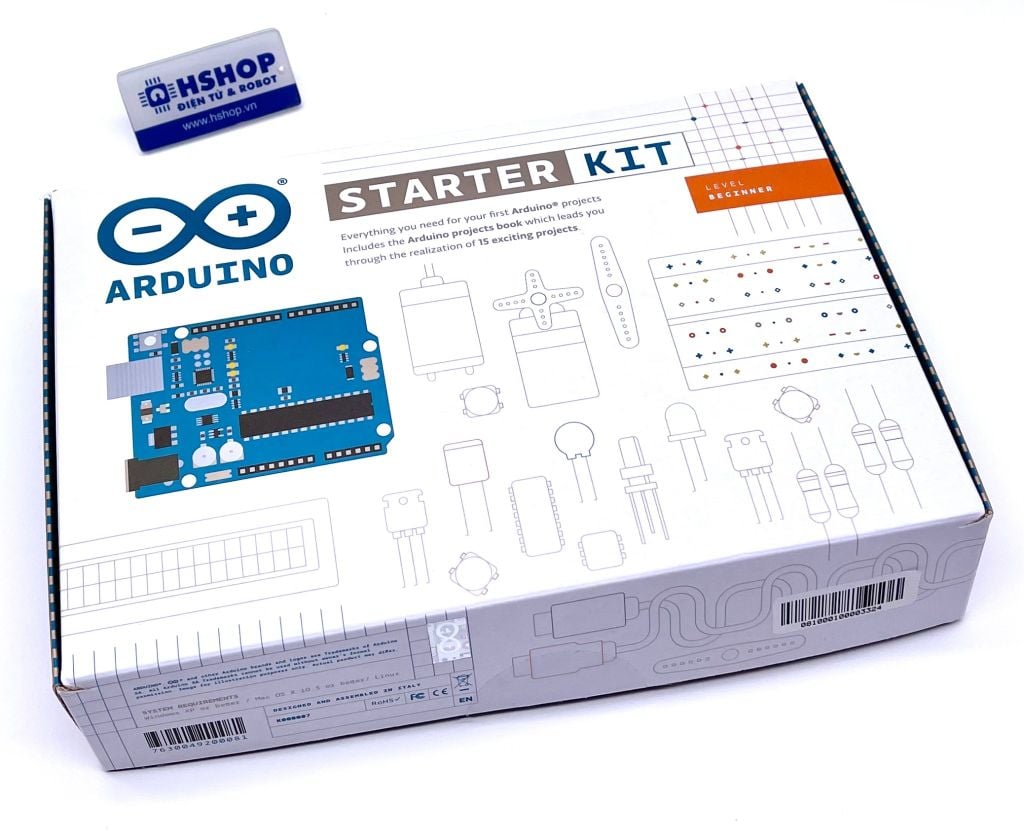 Arduino Starter Kit [English] chính hãng (Original - Made in Italy)