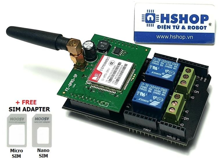 Mạch GSM GPRS SIM800DS Shield (Arduino Compatible)