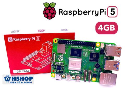 Máy tính Raspberry Pi 5 RAM 4GB (Made in UK)