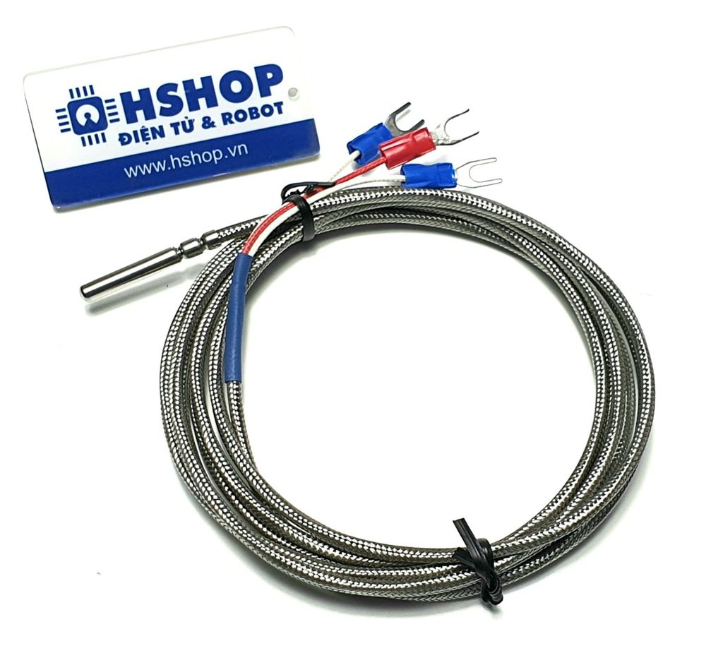 Cảm biến nhiệt độ Thermocouple RTD PT100 loại B 2m chịu nhiệt cao